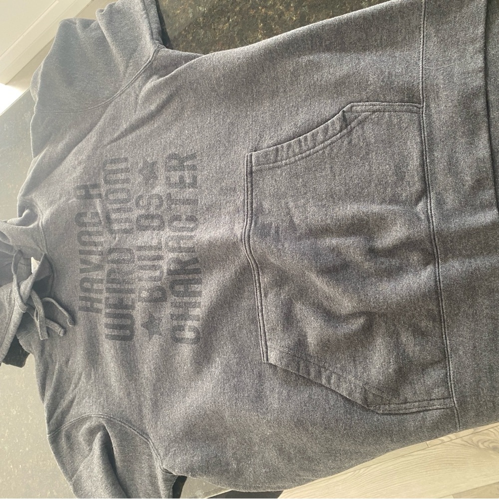 Gray Graphic Hoodie - Having a weird mom builds character